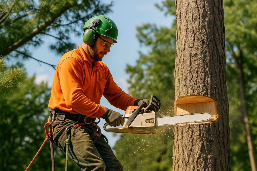 Sydney arborists performing tree removal in Bondi coastal property