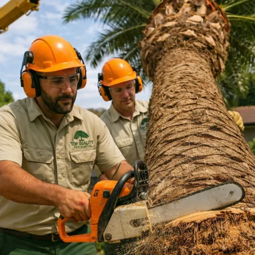 Professional palm tree removal in Sydney using controlled, safety-focused techniques