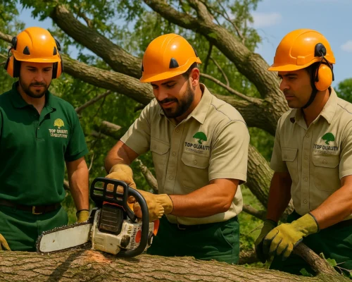 Storm damage emergency tree removal