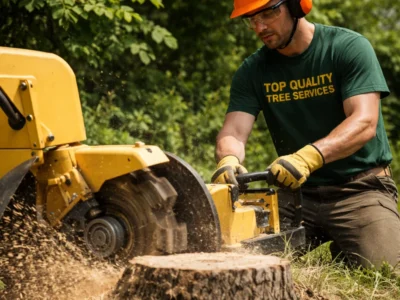 Stump grinding Sydney by professional team removing tree stump safely